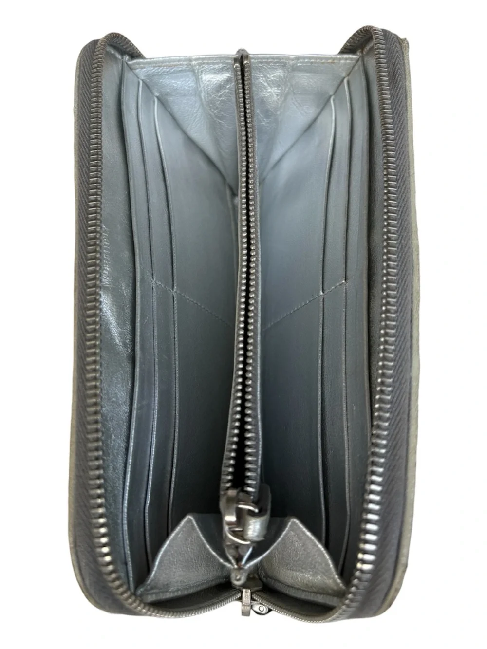 Prada Nappa Gaufre Zip Around Long Wallet